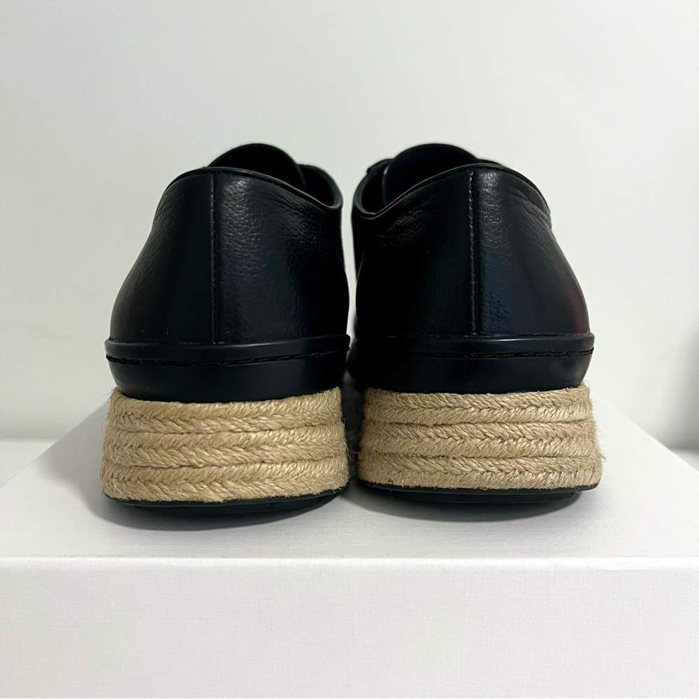 Vince Leather Espadrille Sneakers - Black Sneakers, Shoes - Picture 6 of 10